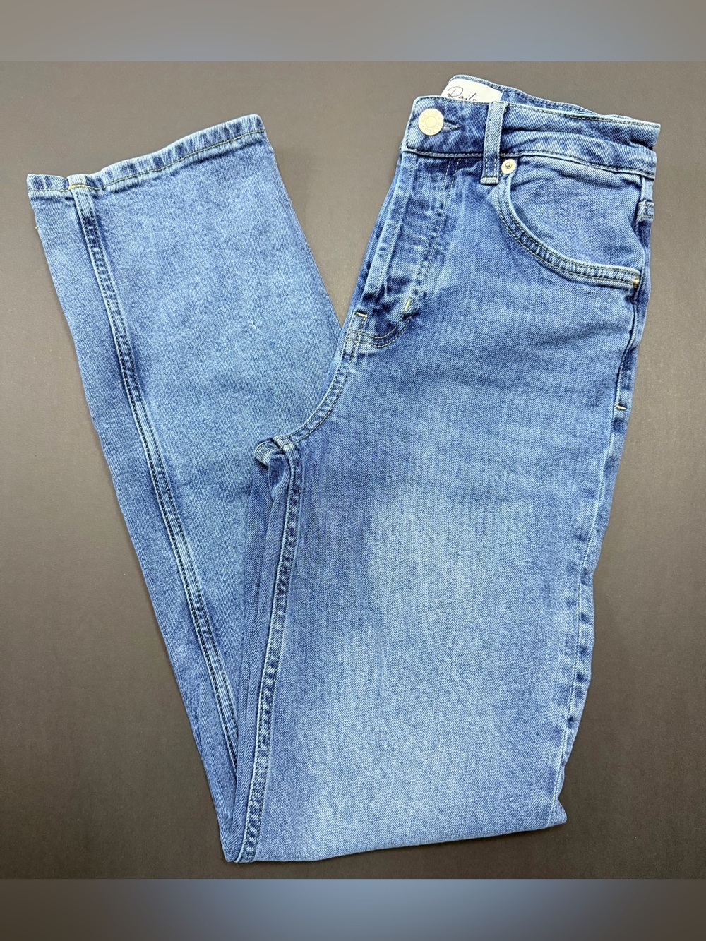 Rails The Topanga High Rise Straight Jeans Size 25 Medium Wash Button Fly